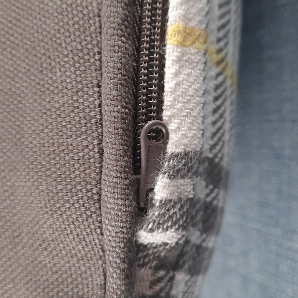 Inspirational Pillow Girl Gray Yellow Plaid Couch Bed Toss Throw Graduation Gift - Picture 5 of 8